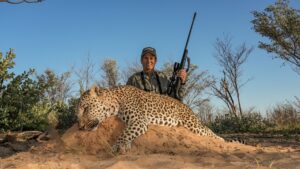 African Leopard hunted with Kaiwhai Safaris